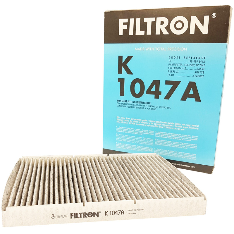 Filtr kabinowy K1047A VW Golf IV Bora Audi A3 | TomCzesci.pl