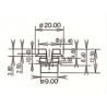 Spinka zaczep mocowania reflektora 126p 2 szt