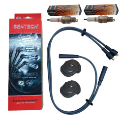 Przewody kable zaplonowe swiece oslonki FIAT 126P FL