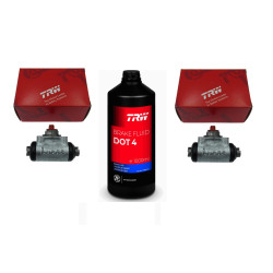 2x Cylinderek hamulcowy Fiat Cinquecento Seicento TRW + DOT-4 1000ml