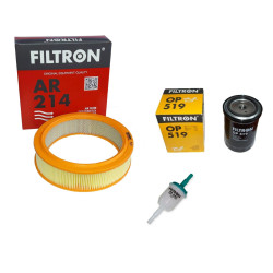 Filtr oleju powietrza paliwa Fiat 125P 1.5  OP519 AR214 PS842