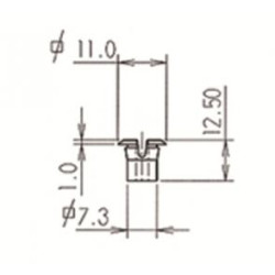 Spinka mocowania rejestracji Fiat 126p 2SZTUKI