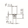 Spinka mocowania rejestracji Fiat 126p 2SZTUKI
