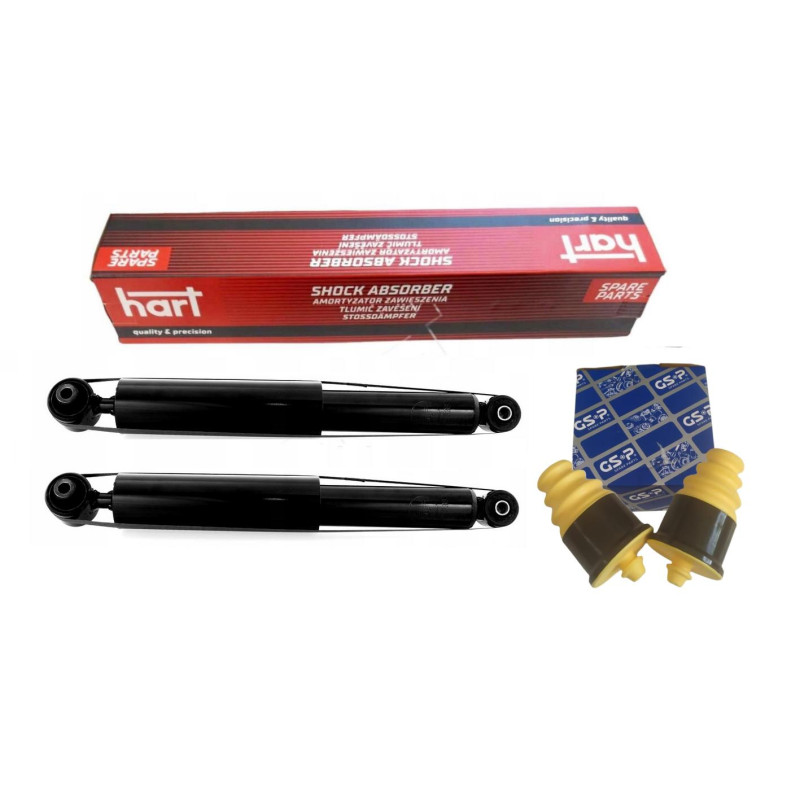 Amortyzatory odboje tylne tył Fiat Panda II (03-12) gazowe HART - 2 szt Amortyzatory odboje tylne tył Fiat Panda II (03-12) gazowe HART - 2 szt