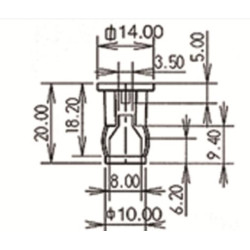 Spinka mocowania szyby uchylnej 126p