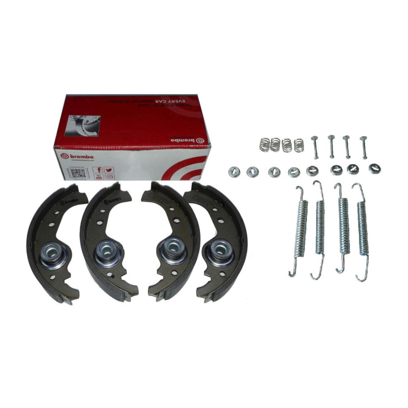 Szczęki sprężynki hamulcowe Fiat 126p FL EL Cinquecento Seicento Brembo Szczęki sprężynki hamulcowe Fiat 126p FL EL Cinquecento Seicento Brembo