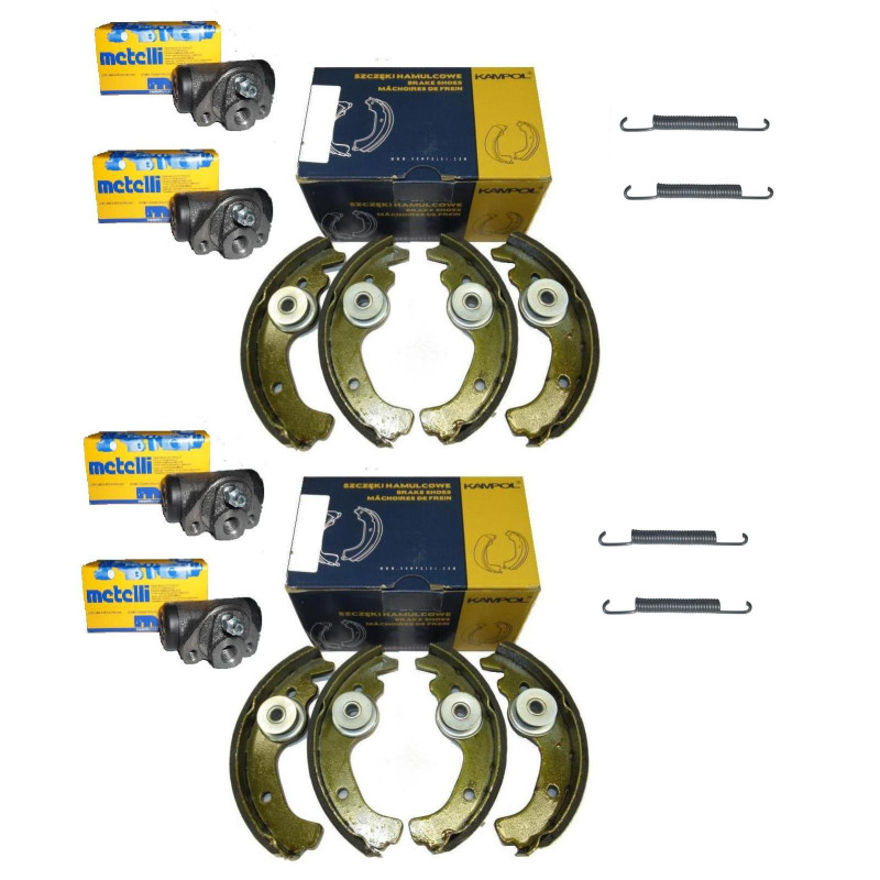Szczeki hamulcowe cylinderki sprezynki Fiat 126p Standard STD 1974-1984