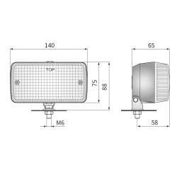 Lampa cofania Fiat 126p przegub
