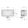 Lampa cofania Fiat 126p przegub