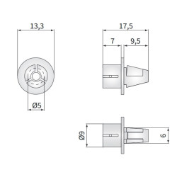 Reflektor lampa przod Fiat 126p H4 Wesem RE.03008