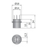 Reflektor lampa przod Fiat 126p H4 Wesem RE.03008