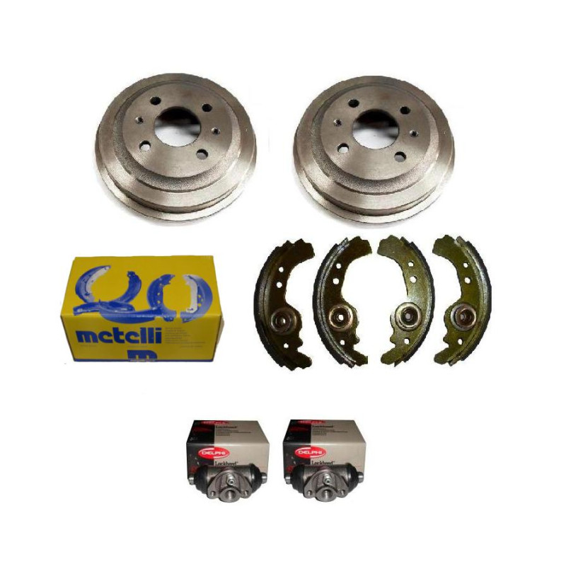 Bebny szczeki hamulcowe cylinderki Fiat 126p FL EL Elegant tyl