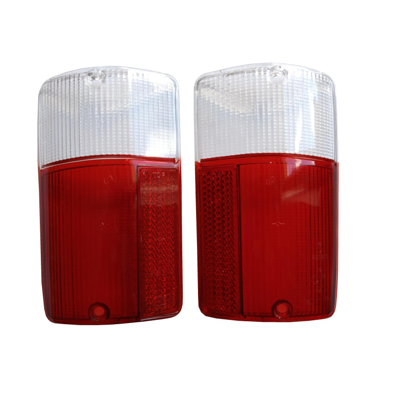 Klosz lampy tył Fiat 126p EL bialo czerwone Klosz lampy tył Fiat 126p EL bialo czerwone