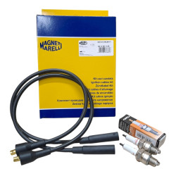 Przewody kable zaplonowe kable swiece Fiat 126p EL Magneti Marelli