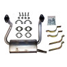 Tlumik Fiat 126p FL + obejmy 4szt + uszczelki + sruby