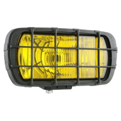 Drogowy reflektor halogenowy H3 dalekosiężny żółty kratka Polonez HP1.00401
