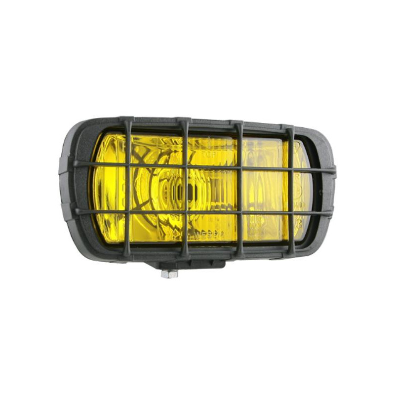 Drogowy reflektor halogenowy H3 dalekosiężny żółty kratka Polonez HP1.00401 Drogowy reflektor halogenowy H3 dalekosiężny żółty kratka Polonez HP1.00401