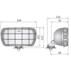 Zestaw 2x halogeny reflektory żółte H3 dalekosiężne Polonez Caro WESEM HP1.00401