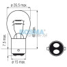 Żarówka żarówki P21/5W 12V świateł stop pozycyjnych tylnych Fiat 126p