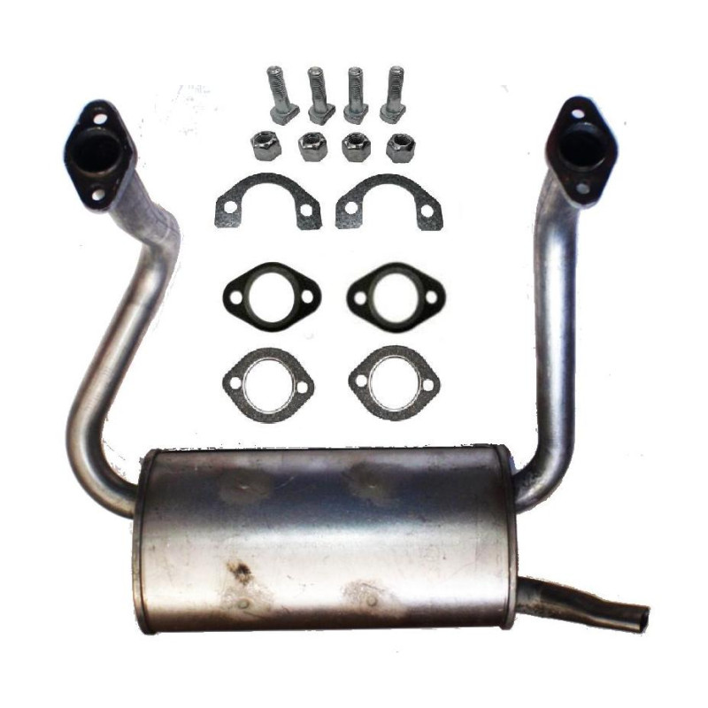 Tłumik Fiat 126p FL + uszczelki + śruby Tłumik Fiat 126p FL + uszczelki + śruby