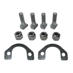 Tłumik Fiat 126p Elegant EL + obejmy 4 szt + uszczelki + śruby