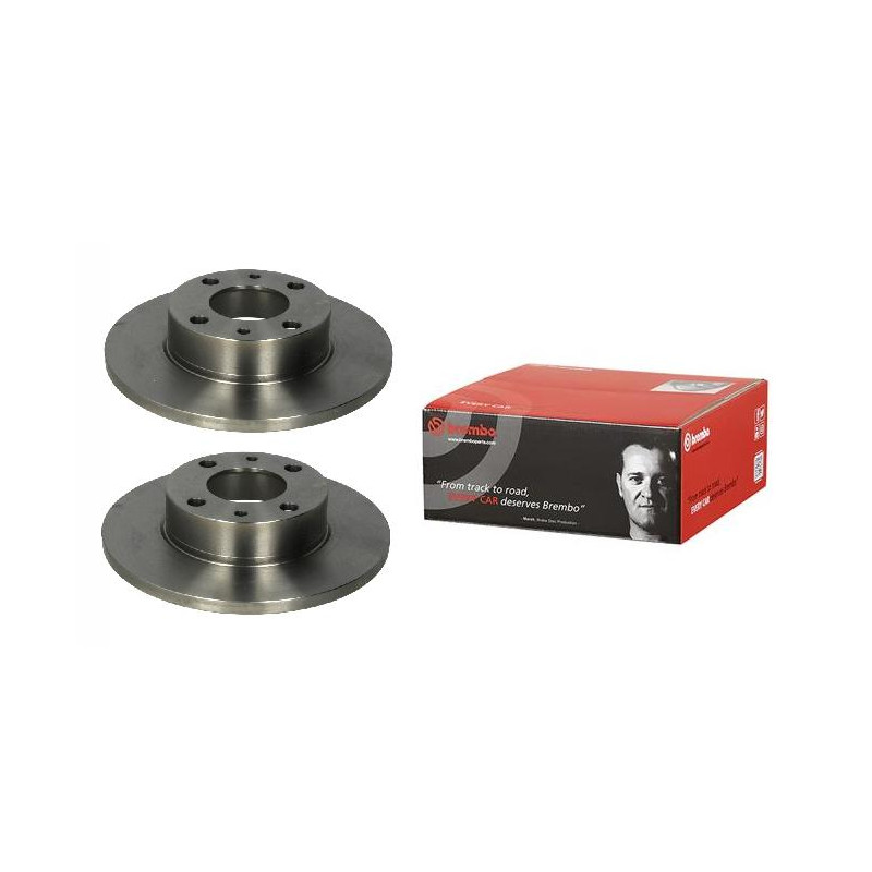 Tarcze hamulcowe Fiat 125p Polonez FSO przód - 2 sztuki Brembo
