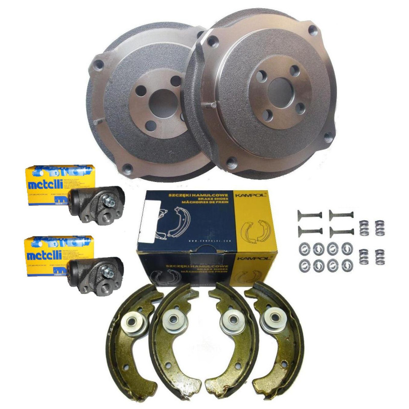 Bębny tył szczęki hamulcowe cylinderki Fiat 126p Standard STD 1974-1984