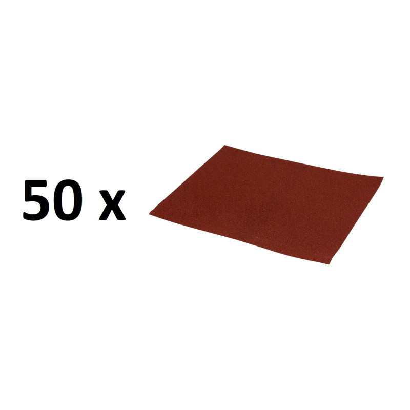 Papier ścierny arkusz 230x280 granulacja 100 K100 50 sztuk Papier ścierny arkusz 230x280 granulacja 100 K100 50 sztuk