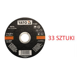 Tarcza do cięcia metalu 115x1,2x22 mm - Yato - 33 sztuki