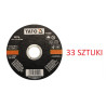 Tarcza do cięcia metalu 115x1,2x22 mm - Yato - 33 sztuki