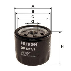 Filtr powietrza AP 022/1 oleju OP 537/1 Fiat Panda II 1.1 1.2 44 kW