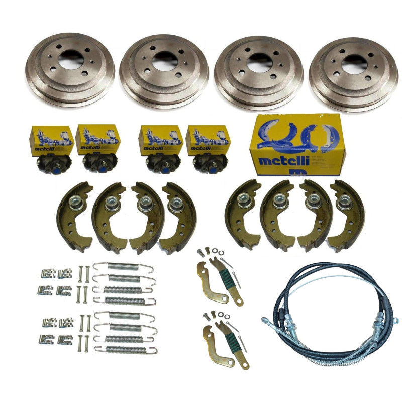 Bębny szczęki hamulcowe cylinderki rozpieracz linka Fiat 126p FL EL Bębny szczęki hamulcowe cylinderki rozpieracz linka Fiat 126p FL EL