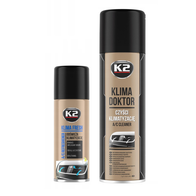 Zestaw K2 Klima Fresh 150ml + K2 Klima Doktor 500ml Zestaw K2 Klima Fresh 150ml + K2 Klima Doktor 500ml