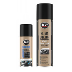 Czyszczenie klimatyzacji K2 Klima Fresh + K2 Klima Doktor + dezynfekcja