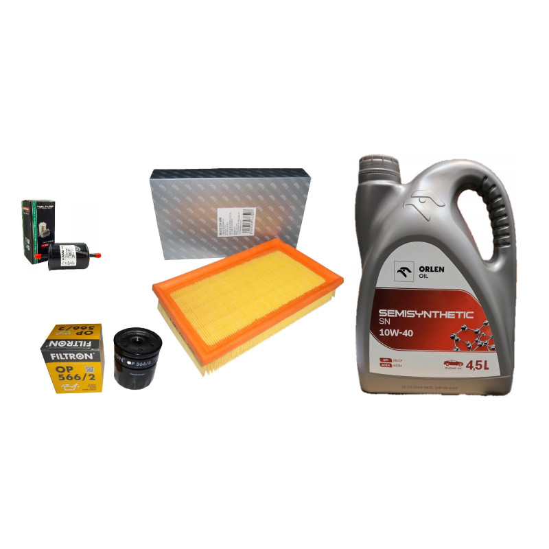 Filtr oleju powietrza paliwa + olej 10W40 Fiat Cinquecento Seicento Uno Filtr oleju powietrza paliwa + olej 10W40 Fiat Cinquecento Seicento Uno