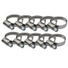 Opaska ślimakowa zaciskowa nierdzewna W2 12-22mm 10 sztuk