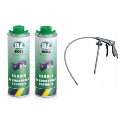 3x 1000ml środek antykorozyjny do podwozi BOLL + pistolet Fiat 126p