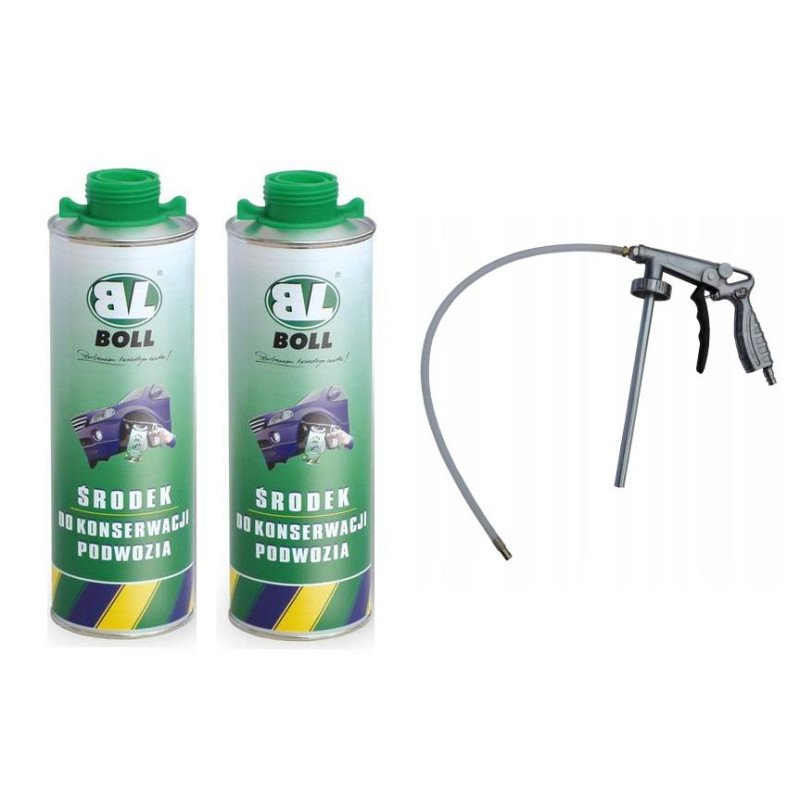 3x 1000ml środek antykorozyjny do podwozi BOLL + pistolet Fiat 126p 3x 1000ml środek antykorozyjny do podwozi BOLL + pistolet Fiat 126p