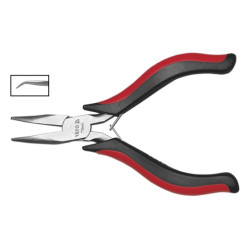 Szczypce wydłużone wygięte, mini 115 mm - Yato