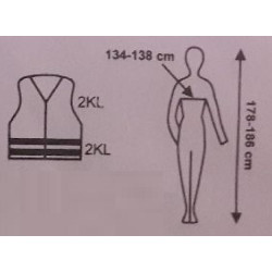Kamizelka ostrzegawcza odblaskowa XXL