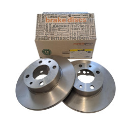 Tarcze hamulcowe Metelli + klocki Polonez FSO 125p tyl