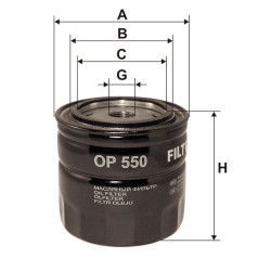 Filtr oleju OP550 Żuk Nysa Tarpan Warszawa silnik S-21