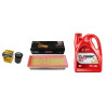 Filtr powietrza + oleju + olej 5W40 Fiat Panda II 1.2 51kW