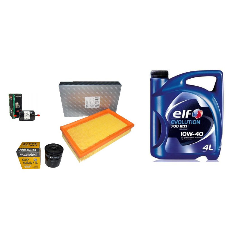 Filtr oleju powietrza paliwa + olej 10W40 Fiat Seicento Cinquecento Uno
