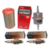 Filtr powietrza paliwa Filtron + świece Fiat 126p zestaw