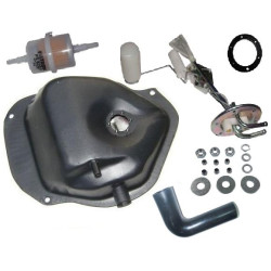 Zbiornik paliwa + czujnik pływak + rura + uszczelka + filtr + nakrętki Fiat 126p