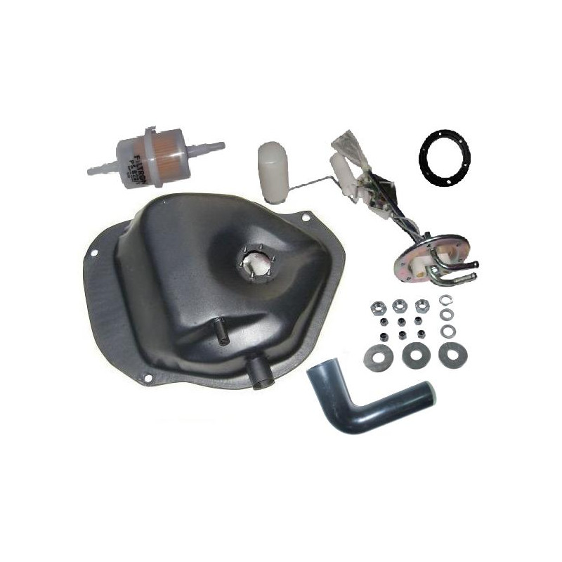 Zbiornik paliwa + czujnik pływak + rura + uszczelka + filtr + nakrętki Fiat 126p