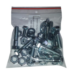 Tłumik Fiat 126P Standard STD aluminiowy + obejmy 4 sztuki + uszczelki + śruby