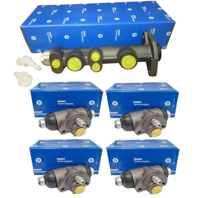 Pompa hamulcowa + cylinderki Fiat 126p FL EL Elegant DELPHI