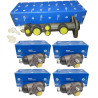 Pompa hamulcowa + cylinderki Fiat 126p FL EL Elegant DELPHI